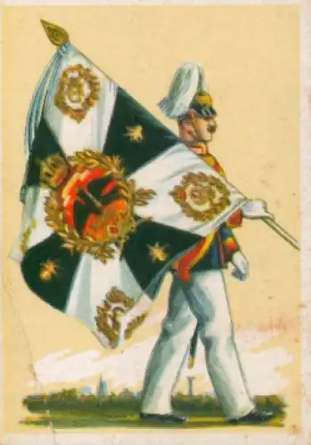 Sammelbild Fahnen- und Standartenträger, Album 2 Nr. 205, Kaiser Franz Garde Grenadier Rgt. 2