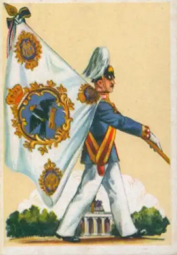 Sammelbild Fahnen- und Standartenträger, Album 2 Nr. 196, 4. Garde Regiment zu Fuß