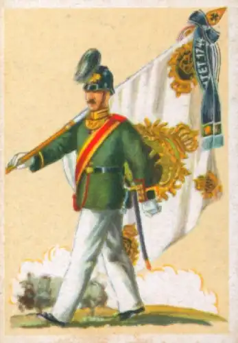 Sammelbild Fahnen- und Standartenträger, Album 2 Nr. 211, Garde Schützen Batl.