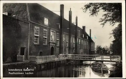 Ak Leiden Südholland Niederlande, Pesthuislaan, Intendance Kazerne