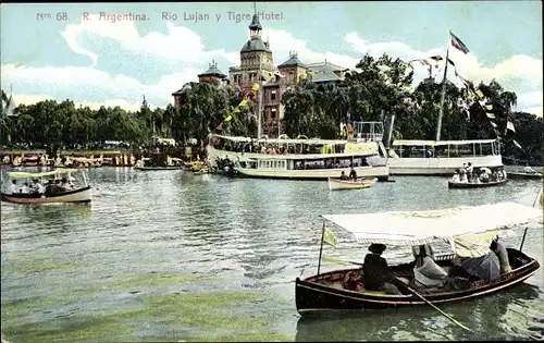 Ak Argentinien, Rio Lujan y Tigre Hotel