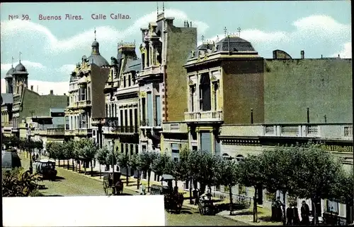 Ak Buenos Aires Argentinien, Calle Callao