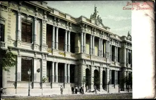 Ak Buenos Aires Argentinien, Escuela Sarmiento