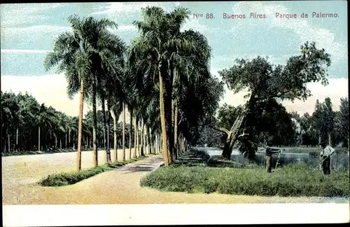 Ak Buenos Aires Argentinien, Parque de Palermo
