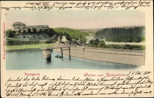 Ak Remscheid im Bergischen Land, Talsperre