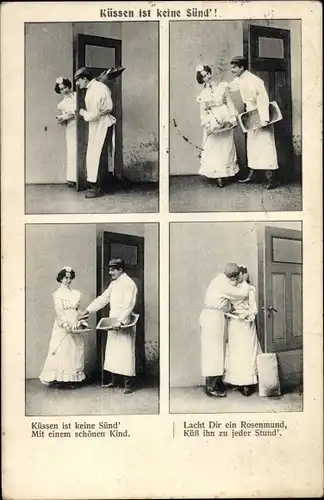 Ak Küssen ist keine Sünd, Bäcker und Dienstmädchen