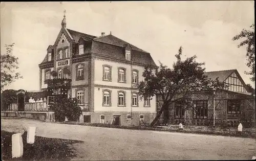 Ak Allendorf an der Eder, Hotel und Restaurant zum Bahnhof