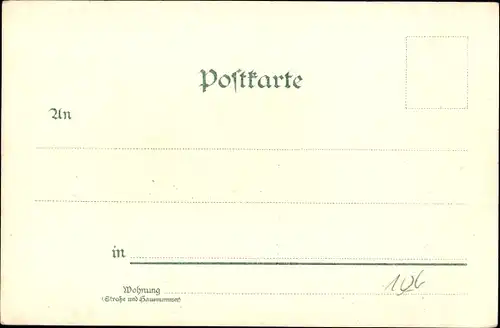 Litho HAPAG Dampfer Fürst Bismarck verlässt den Hamburger Hafen