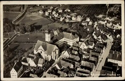 Ak Ehingen an der Donau, Konvikt, Fliegeraufnahme