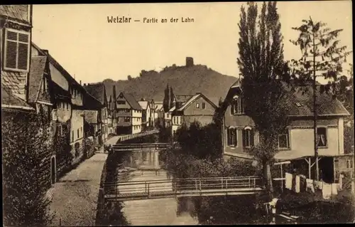 Ak Wetzlar an der Lahn, Partie an der Lahn