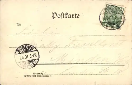 Ak Lübbecke in Westfalen, Bergertor