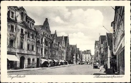 Ak Ingolstadt an der Donau Oberbayern, Theresienstraße