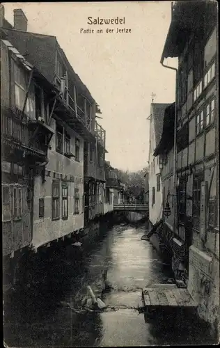 Ak Salzwedel in der Altmark, Partie an der Jeetze