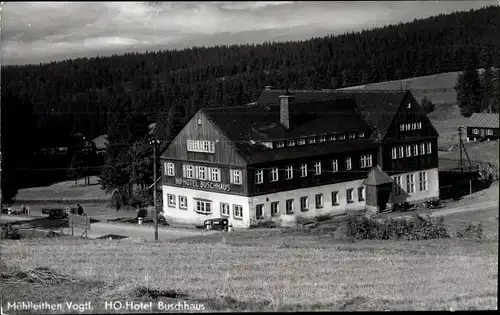 Ak Mühlleithen Klingenthal im Vogtland Sachsen, HO-Hotel Buschhaus