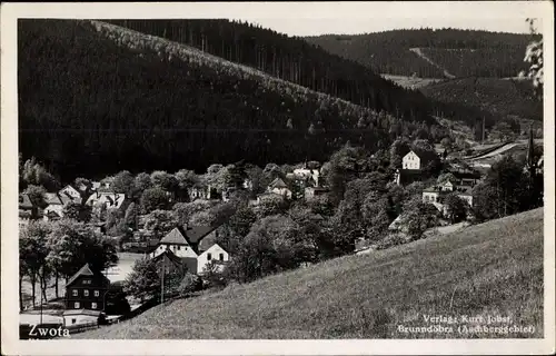 Ak Brunndöbra Klingenthal im Vogtland Sachsen, Panorama