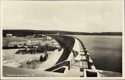 Ak Muldenberg Grünbach im Vogtland Sachsen, Talsperre