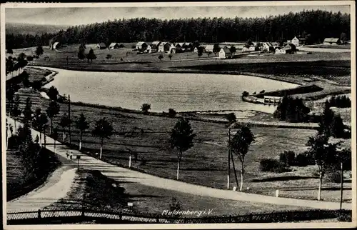 Ak Muldenberg Grünbach im Vogtland, Panorama