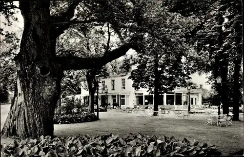 Ak Delden Hof van Twente Overijssel Niederlande, Hotel-Restaurant Carelshaven, Außengastronomie