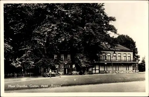 Ak Gieten Drenthe Niederlande, Hotel Braams