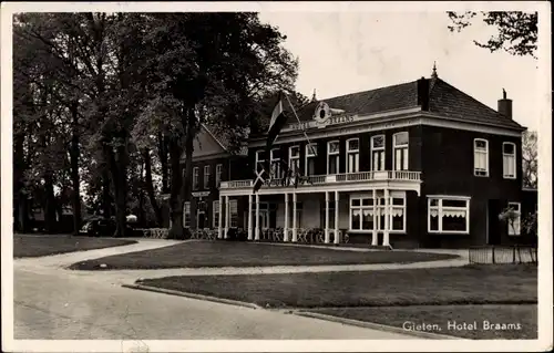 Ak Gieten Drenthe Niederlande, Hotel Braams