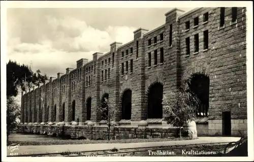 Ak Trollhättan Schweden, Kraftstationen