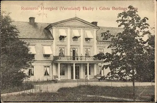 Ak Rottneros Schweden, Herrgard (Vermland), Ekeby i Gösta Berlings Saga