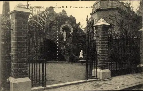 Ak Izegem Iseghem Westflandern, Grot van O. L. Vrouw van Lourdes
