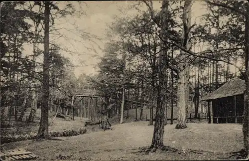 Ak Driebergen Utrecht Niederlande, Zwitsersche Brug, Rijsenburgsche Bosch