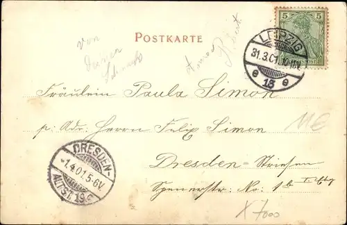 Ak Leipzig in Sachsen, Fleischerplatz