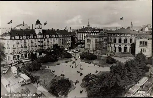 Ak Oslo Norwegen, Eidsvools plass.