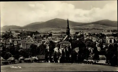 Ak Löbau in der Oberlausitz Sachsen, Gesamtansicht