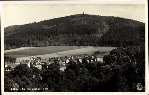 Ak Löbau in Sachsen, Blick zum Löbauer Berg