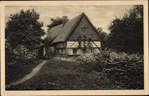 Ak Cunewalde in der Lausitz, Am Bahndamm, Wohnhaus