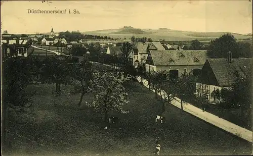 Ak Dürrhennersdorf in der Oberlausitz, Ortsansicht