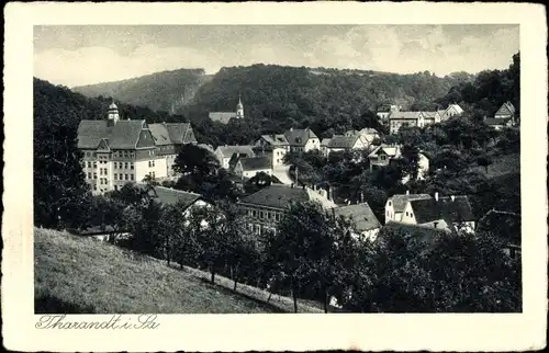 Ak Tharandt im Erzgebirge, Blick über den Ort