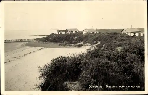 Ak Breskens Sluis Zeeland Niederlande, Dünenpartie, Häuser