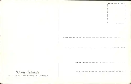 Ak Trechtingshausen am Rhein, Burg Rheinstein