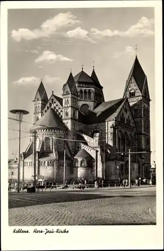 Ak Koblenz am Rhein, Herz-Jesu-Kirche