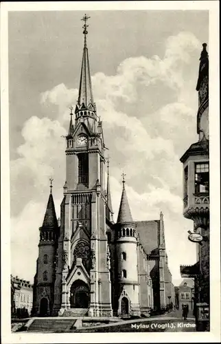 Ak Mylau Reichenbach im Vogtland, Kirche