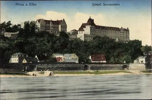 Ak Pirna in Sachsen, Schloss Sonnenstein