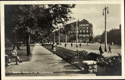 Ak Essen im Ruhrgebiet, Partie an der Huyssenallee