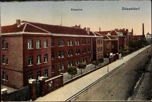 Ak Düsseldorf am Rhein, Kaserne