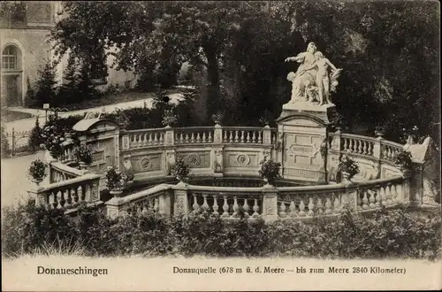 Ak Donaueschingen im Schwarzwald, Donauquelle