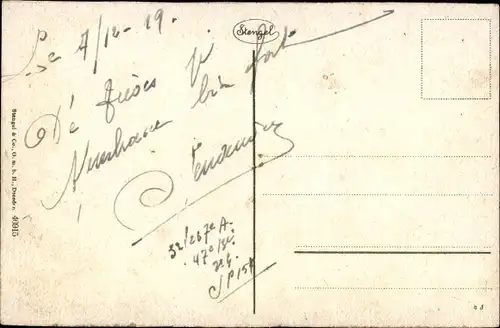 Ak Trier an der Mosel, Panorama mit Mariensäule