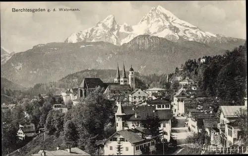 Ak Berchtesgaden in Oberbayern, Watzmann, Panorama