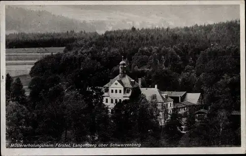 Ak Langenberg Raschau Markersbach Erzgebirge, Müttererholungsheim Förstel