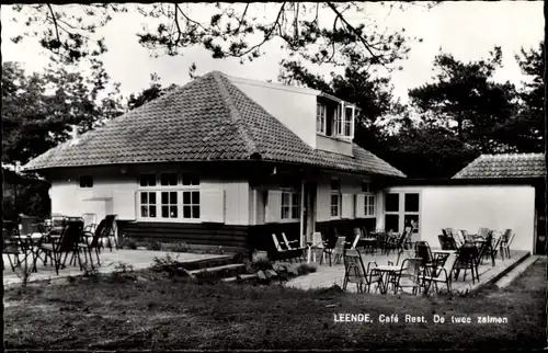 Ak Leende Nordbrabant Niederlande, Cafe Rest. De twee zalmen