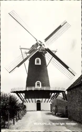 Ak Westkapelle Walcheren Zeeland, Molen de Noorman