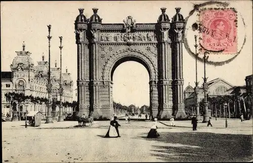 Ak Barcelona Katalonien Spanien, Arco de Triunfo
