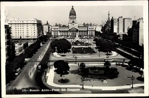 Ak Buenos Aires Argentinien, Plaza del Congreso